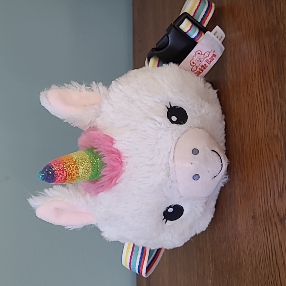 Cuddle Barn Enchanted Plush Unicorn Fanny Pack Unicorn With Sound